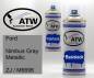 Preview: Ford, Nimbus Gray Metallic, ZJ / M6696: 400ml Sprühdose + 400ml Klarlack - Set, von ATW Autoteile West.